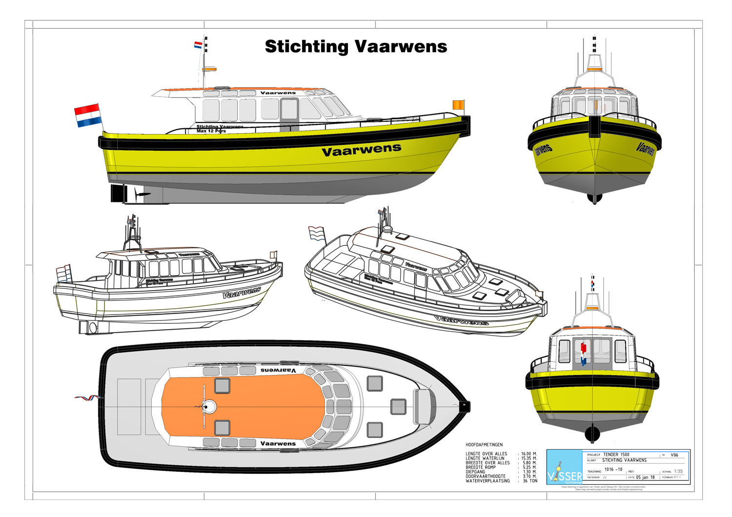 Diverse aanzichten vaarwensschip web