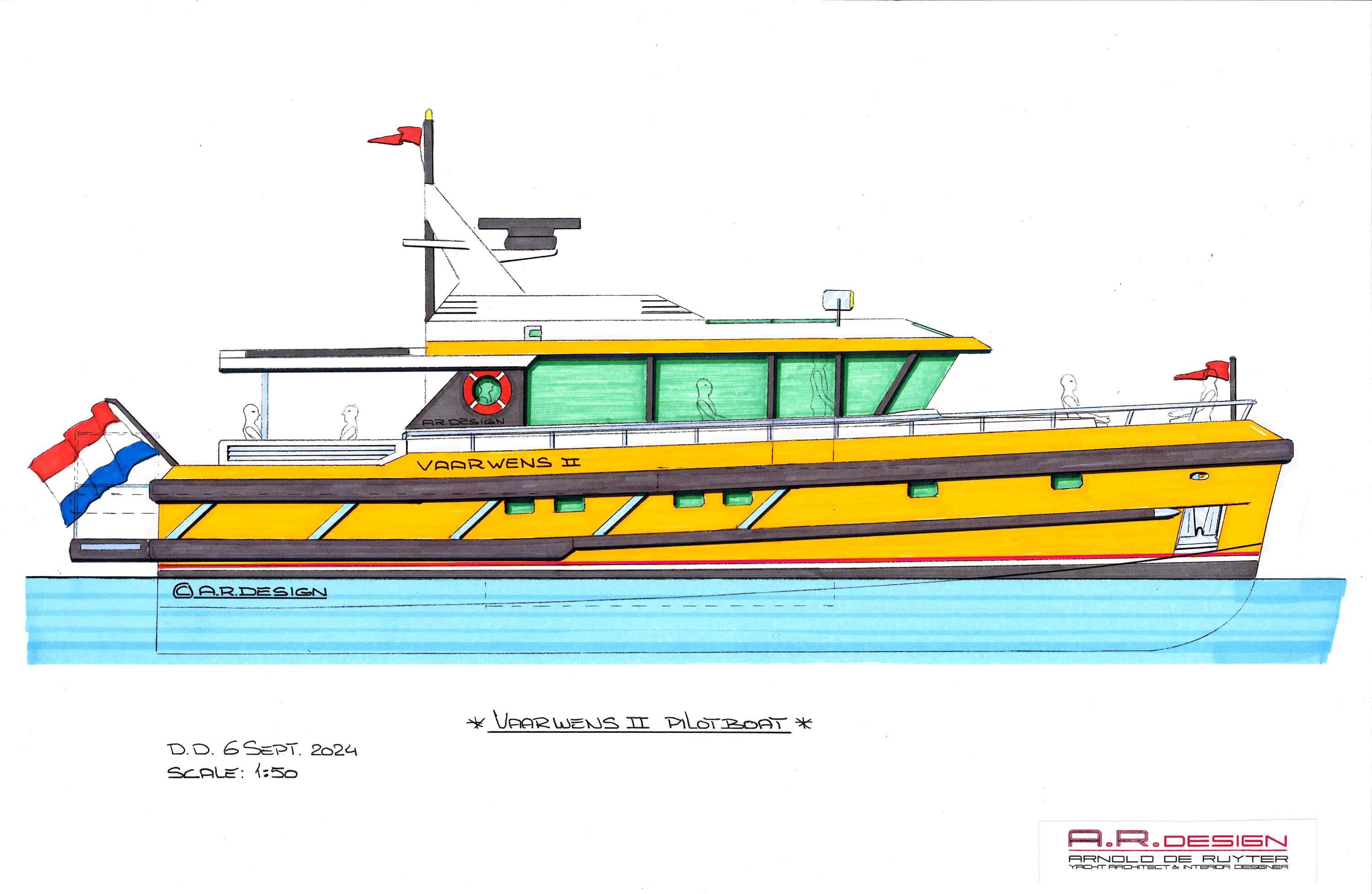 Zijaanzicht Vaarwens II