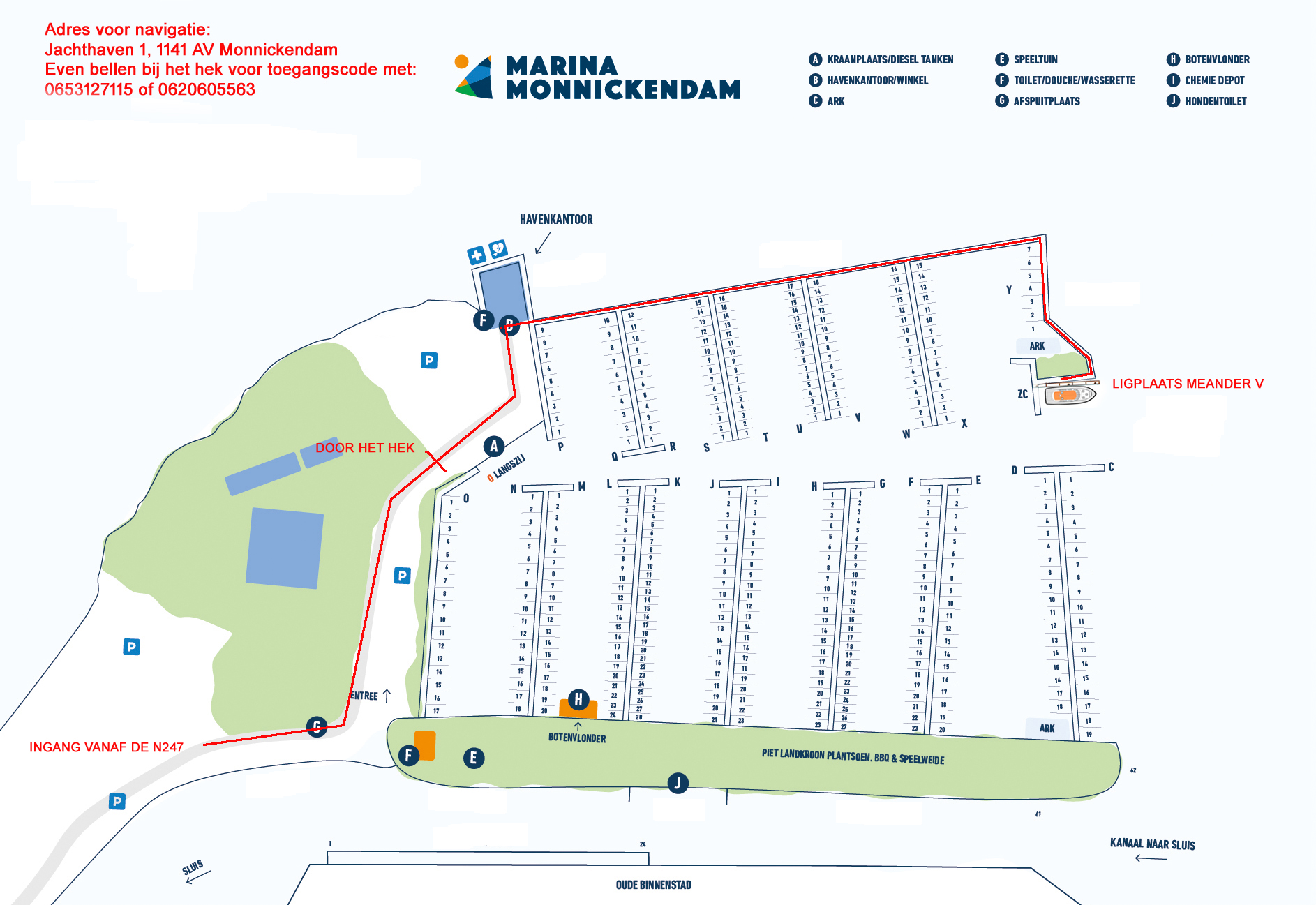 Plattegrond Marina Monnickendam Mea V