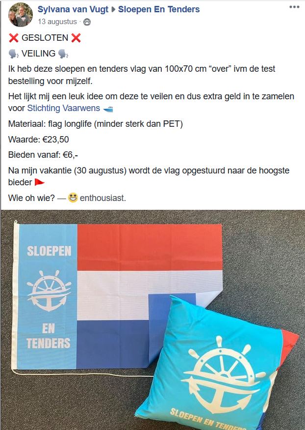 Vlag en kussen