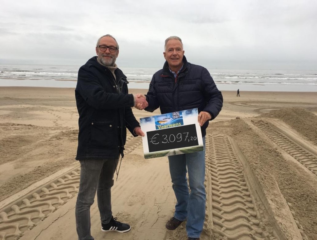 Nieuwjaarsduik cheque